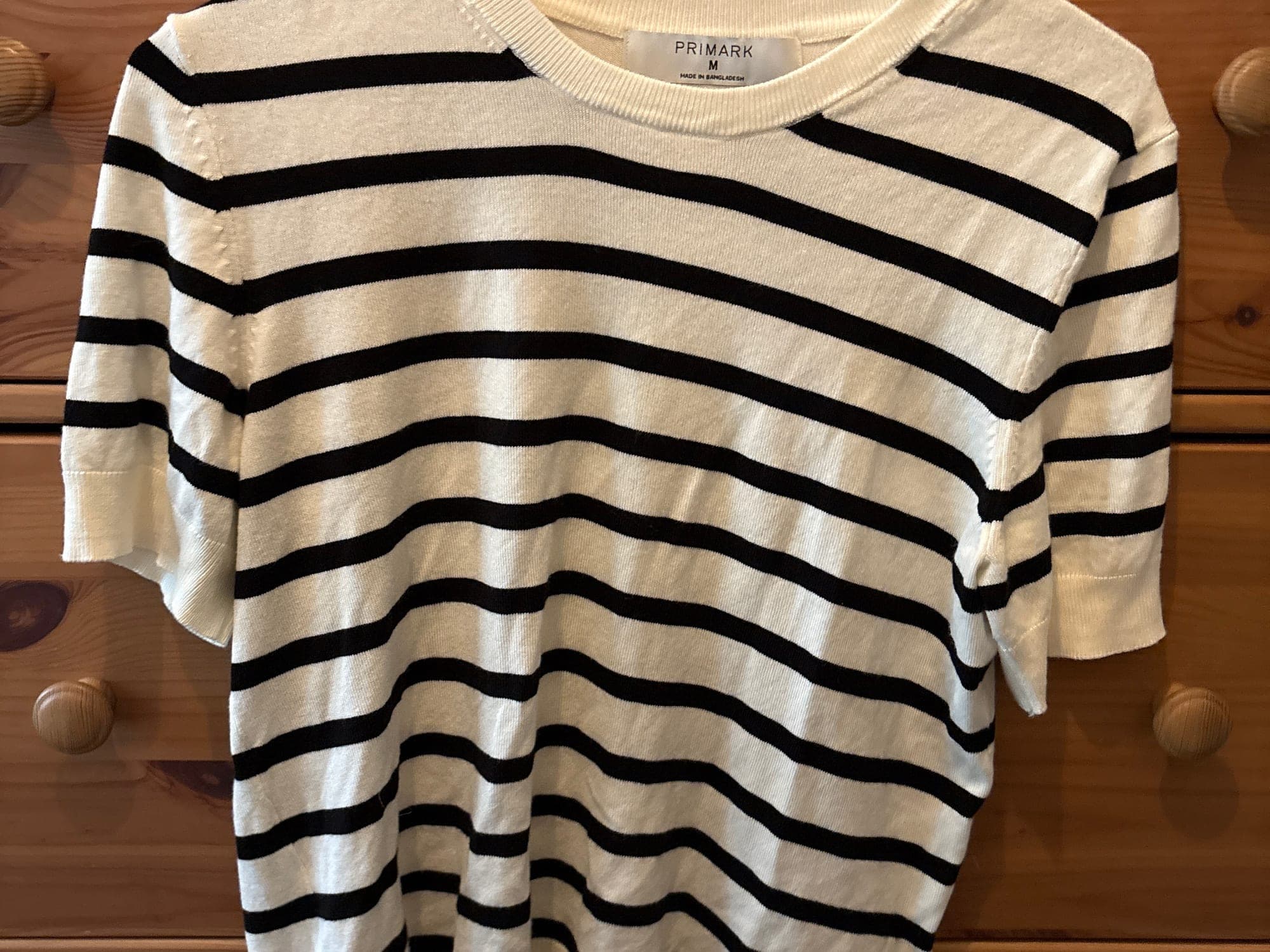 Primark gestreepte T-shirt wit-zwart