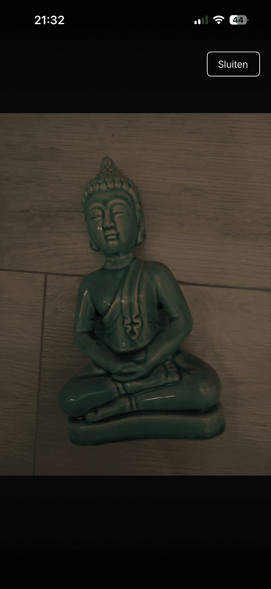 Green Buddha statue decoration