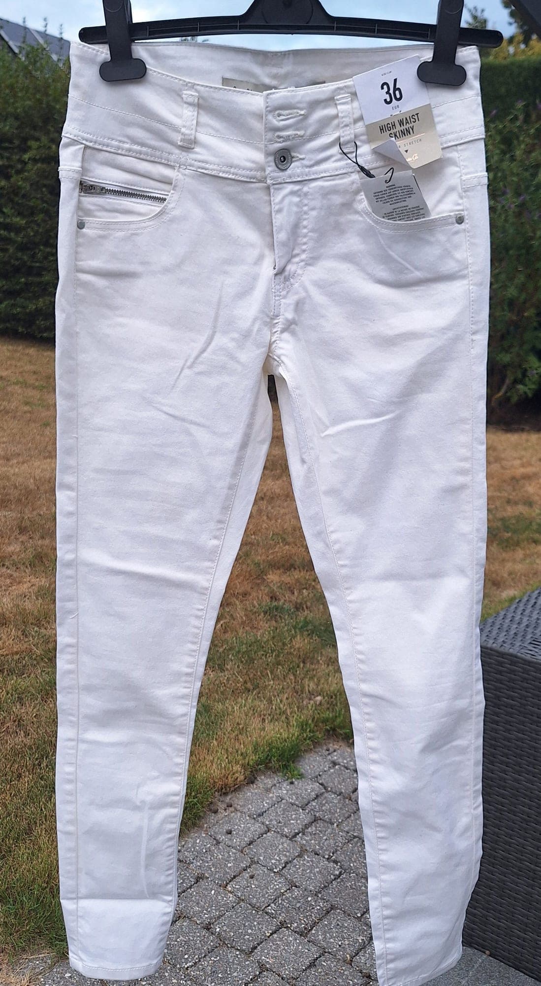 Witte High Waist Skinny jeans maat 36